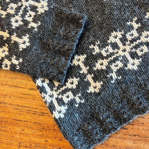 Sonoma Roll Neck Wool Blend Snowflake Sweater Boxy Cut / Xlarge - Picture 2 of 10